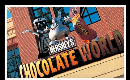 Entrance to Hershey's Chocolate World