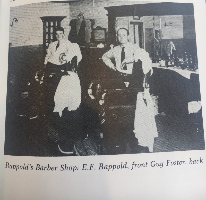 The founding Rappold, E.F. Rappold, pictured in the original shop. (right)