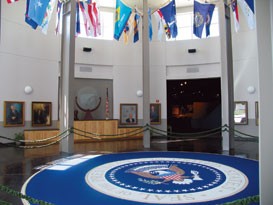 Inside View of the Presidential Museum and Leadership Library