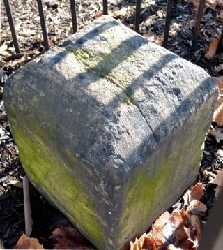 This boundary stone was one of a series of stones that marked the original boundary of the District of Columbia.