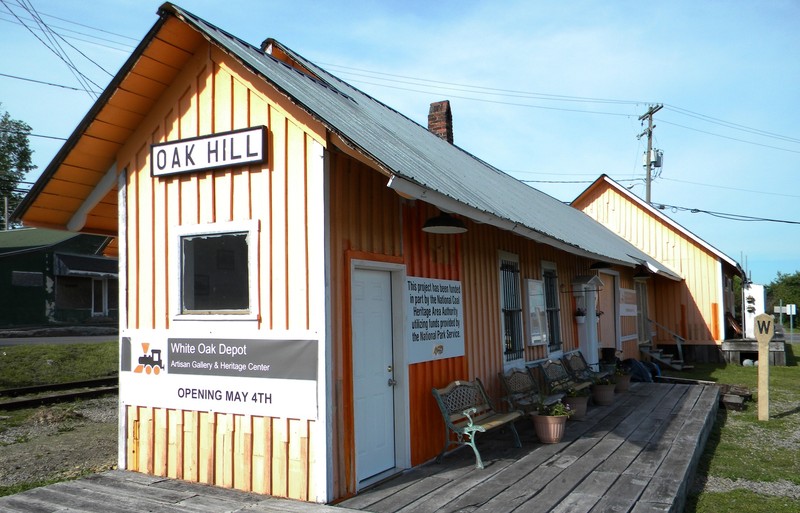 Oak Hill Railroad Depot in the 2000s. 
