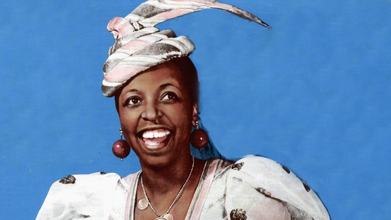 Ethel Waters shows passion while during a performance 