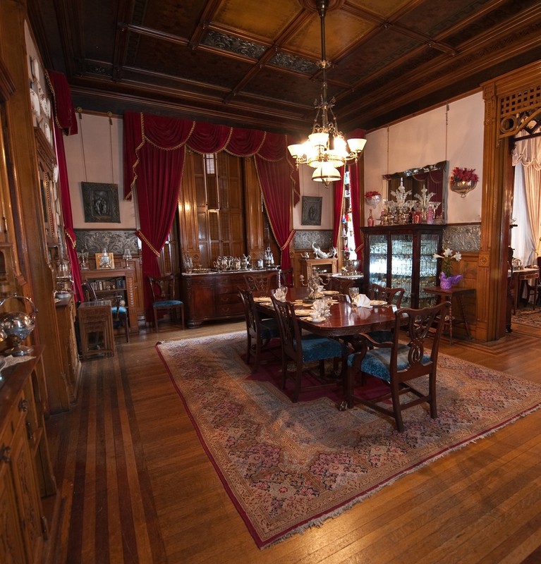 View of the dining room