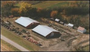 These two buildings hold 40 tractors and 30 combines from the early 1900s to the 1960s. There are also a wealth of household items and other machinery.