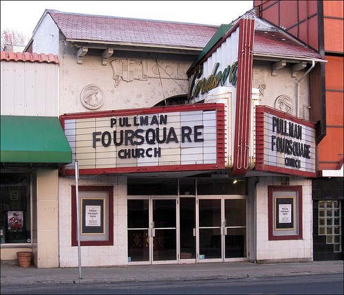 The Cordova Theater, now Pullman Foursquare Church.