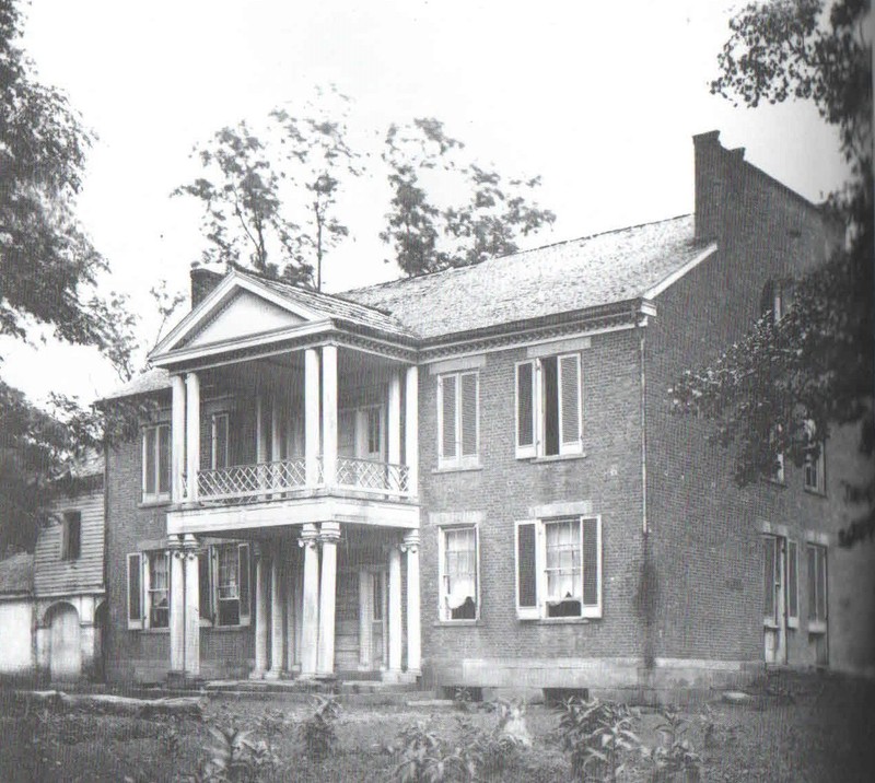 Valcoulon mansion in 1880... built at Ft. Tackett site