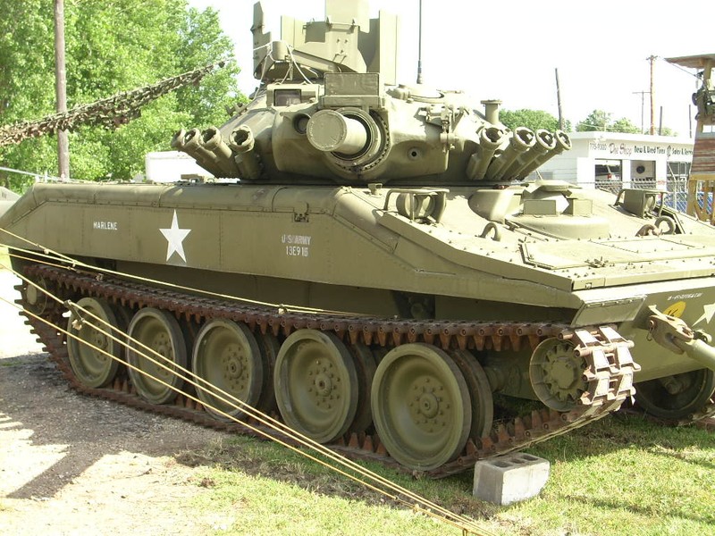 One of the tanks on display at the museum.