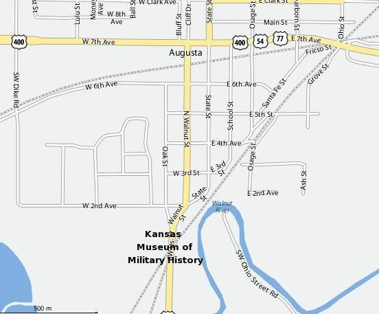 Kansas Museum of Military History Map.