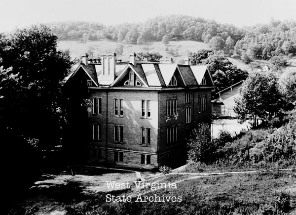Rear of Sutton High School. Photo Courtesy of the West Virginia State Archives