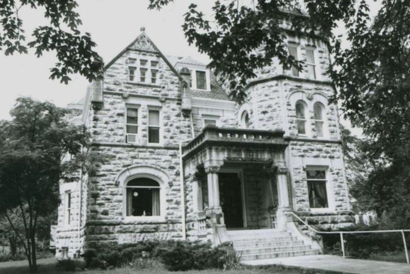 1974 photograph of east/ front elevation from NRHP Nomination (Hall and Pankratz)