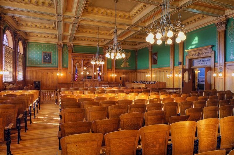 The old courtroom