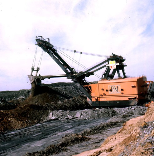 Big Brutus was used to mine coal from shallow seams in Southeastern Kansas. 