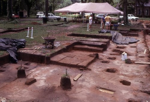 Excavation in 1987.