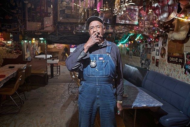 Mr. Willie "Po Monkey" Seaberry inside his iconic juke joint.