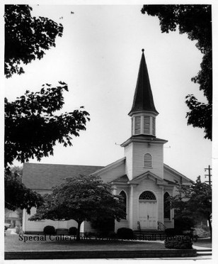 Church as seen in 1964. Photo courtesy of Marshall University Special Collections. 