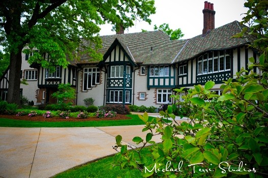 The beautiful tudor-style Kellogg Manor