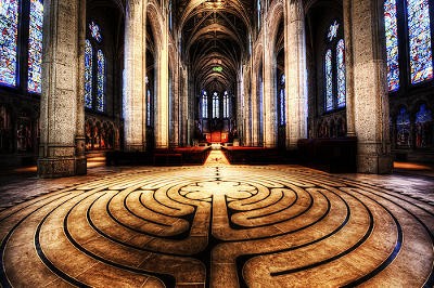 One of the labyrinths at Grace Cathedral