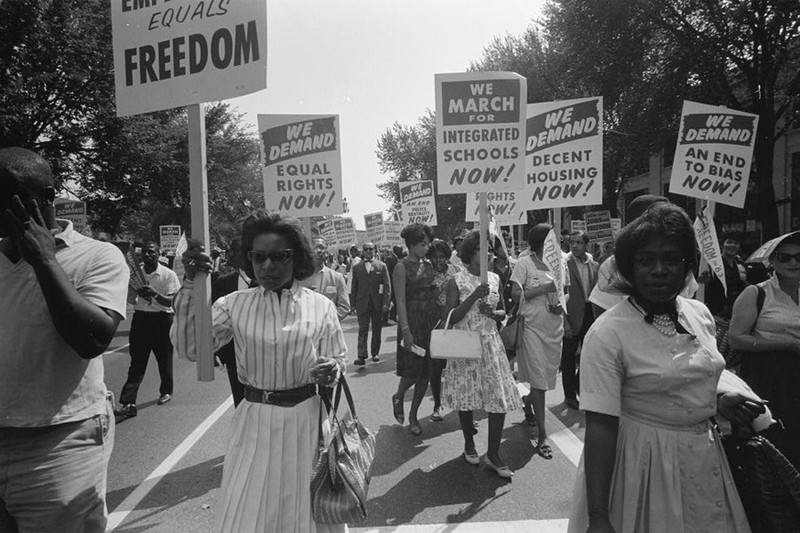 Protesters at the March on Washington