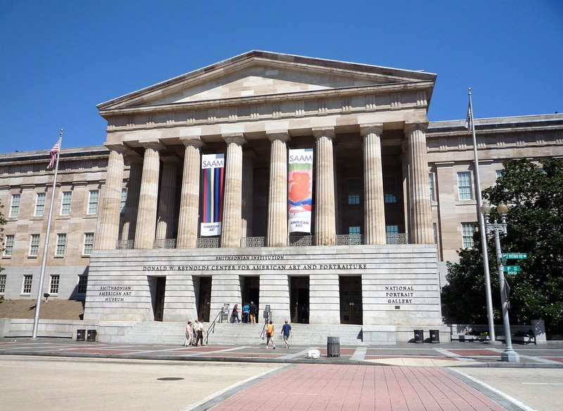 The National Portrait Gallery is located in the beautiful Old Patent Office Building. Its neoclassical design is modeled off the Parthenon in Athens, Greece.