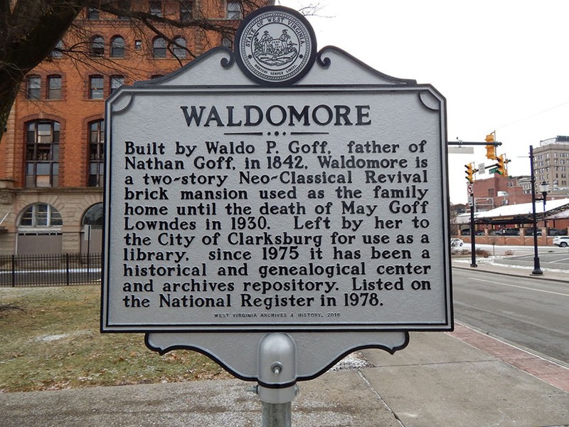 WV Historical Marker for Waldomore.