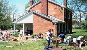 Archeological Dig at Plum Grove ~ Courtesy University of Iowa