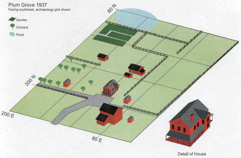 1937 Reconstruction Drawing ~ Courtesy of University of Iowa