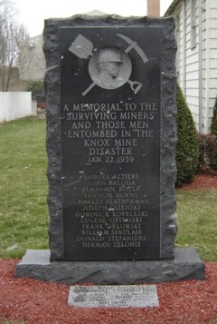This memorial pays tribute to the victims and the miners who worked to save others. It is located next to St. Joseph's Roman Catholic Church. 