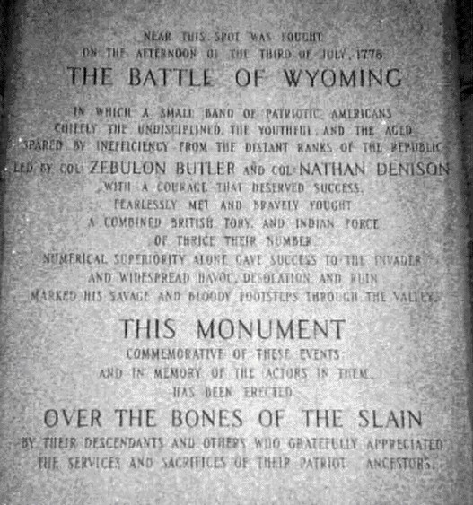 Inscription on the Monument