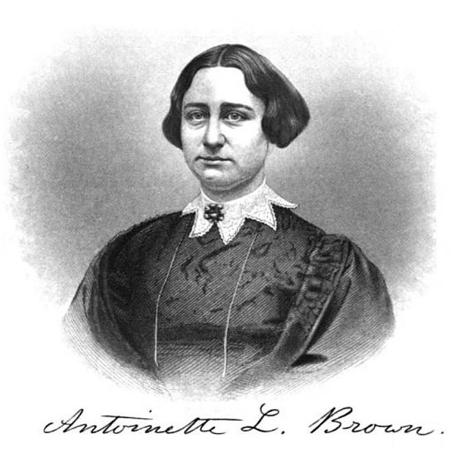 This photo is of Antoinette Brown, a young woman who Almira Porter Barnes influenced greatly. The photo is taken from the Oberlin College archives. The college is where these two prominent strong women first met and had a large impact on their legacies. 