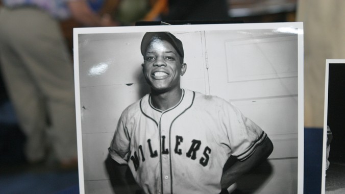 Willie Mays in his Minnesota Millers uniform