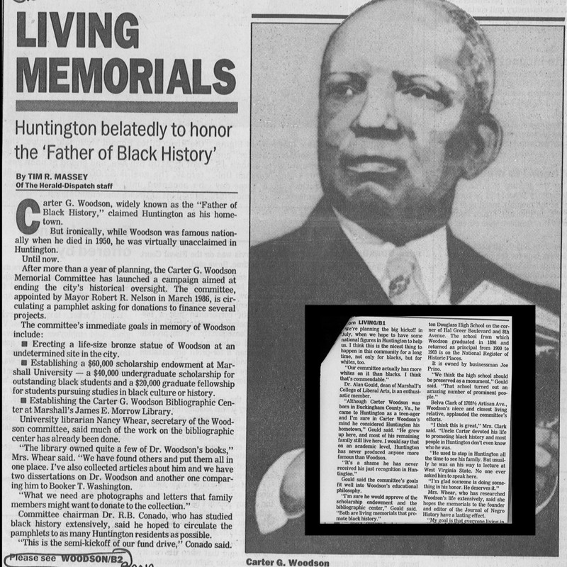
Massey, Tim R. "Living Memorials." The Herald Dispatch 6 Apr. 1987: 1-2. Print.
Marshall University Special Collections.

