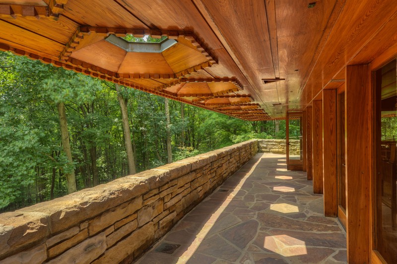 The back porch of Kentuck Knob.