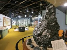 Large piece of coal in the museum