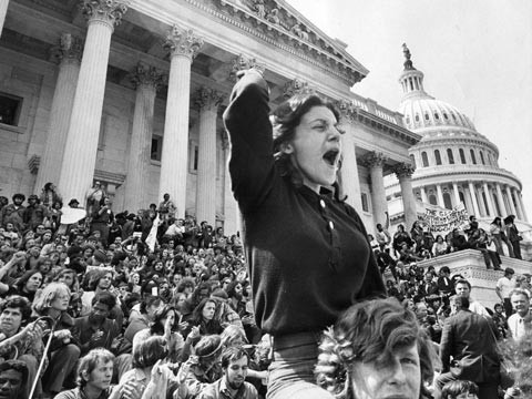 One of the May Day rallies