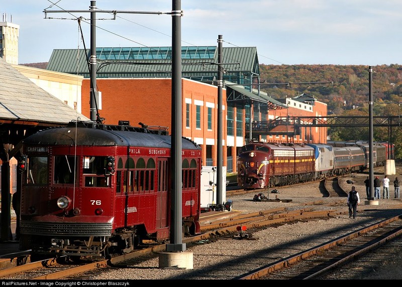 The Trolley Museum and Steamtown in the Background