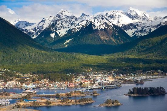 The town of Sitka, Alaska.