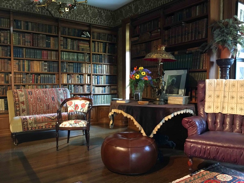 The Library of the Ansley Wilcox House, Where Theodore Roosevelt Took the Oath of Office 