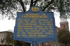 This historic marker is just outside the county courthouse and one of several markers dedicated to the destruction of the town during the Civil War.