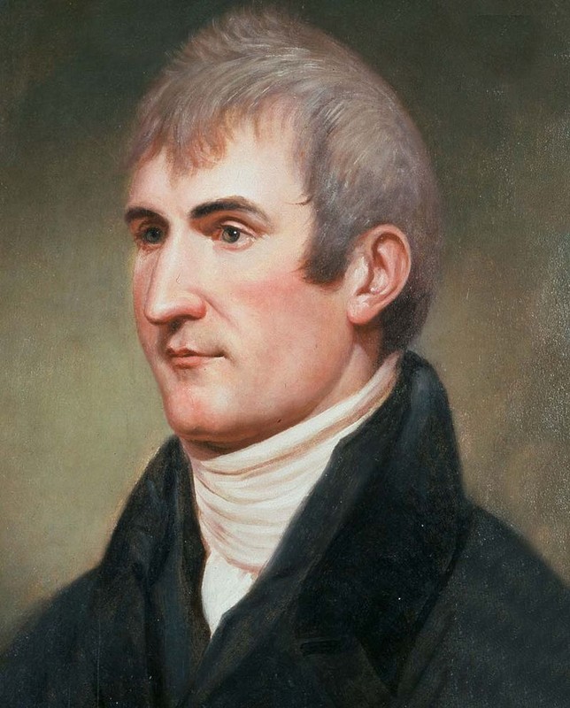 Charles Wilson Peale portrait of Lewis when the latter was the 2nd governor of the Louisiana Territory (1807-1809)