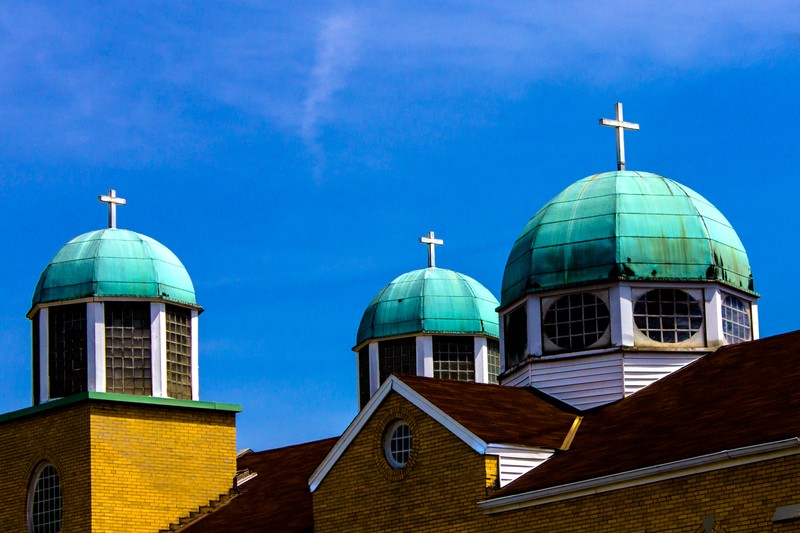 A picture of the Church on an Easter Morning. 