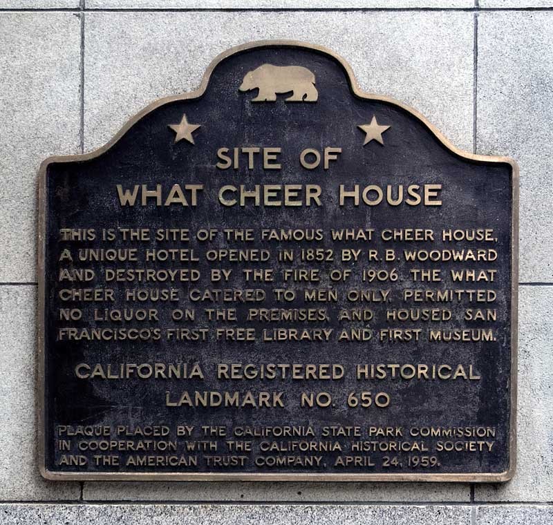 Plaque located on the Wells Fargo building in Leidesdorff Alley
[http://noehill.com]