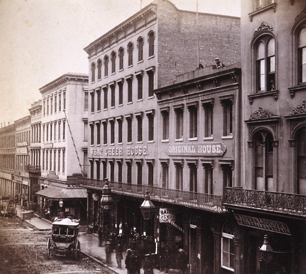 Exterior of What Cheer House, 1866 
[http://content.cdlib.org/ark:/13030/kt5f59q1d4/]