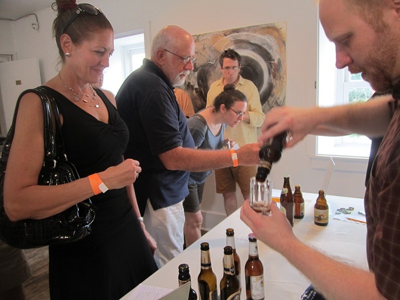 Part of the Hunterdon Art Museum's annual Art on Tap fundraiser