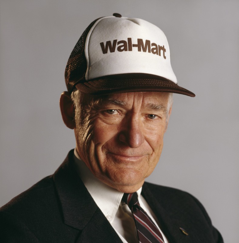 Sam Walton (1918-1992) went from being the owner of a small chain of stores to the largest retail company in the world. Image obtained from Fortune magazine.