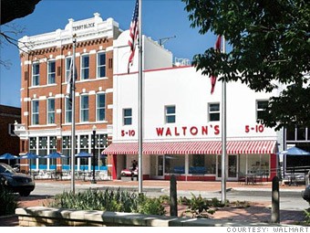 Walmart began at this Walton's 5&10 variety store that Sam Walton opened in 1950. 