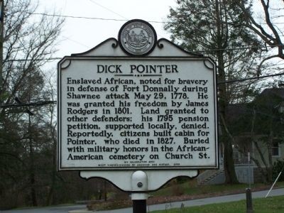 Dick Pointer Historical Marker