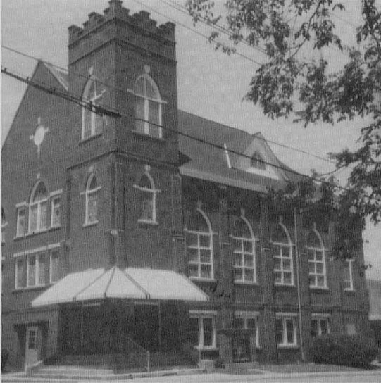 St. Paul Baptist in the late 1920s. Same angle as picture above. 