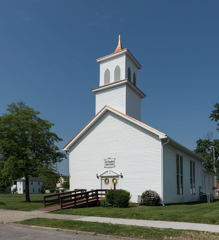 The First Guyandotte Baptist Church's current building was constructed in 1867 on the same foundation as the previous structure, which was destroyed during the Civil War. Image obtained from the Library of Congress. 