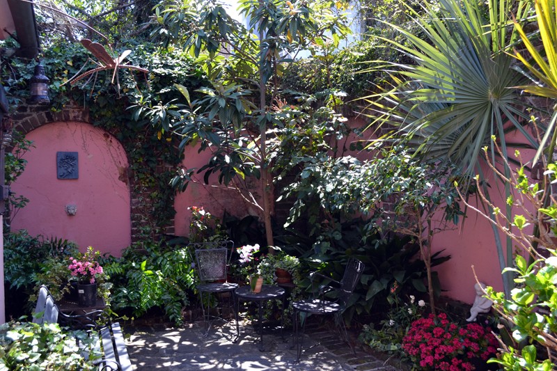 Pink House Gallery Courtyard