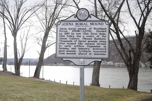 Adena Burial Mound Historic Marker